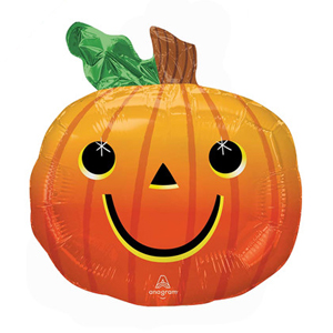 14 inch Smiling Pumpkin Foil Balloon image