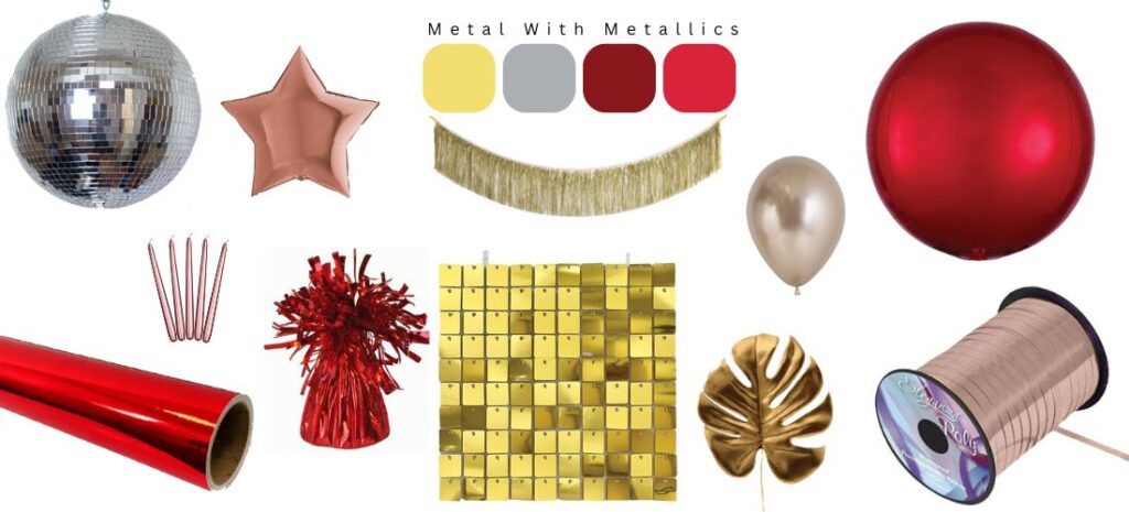 Metallic Christmas Decorations 